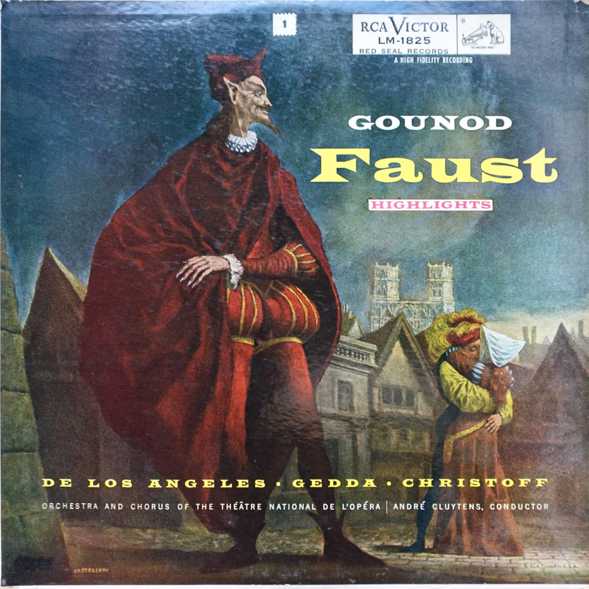 Charles Gounod, Victoria De Los Angeles, Nicolai Gedda, Boris Christoff, Orchestre National De L'Opéra De Paris, Choeur Du Théâtre National De Paris, André Cluytens – Faust (Highlights) vinyl cover