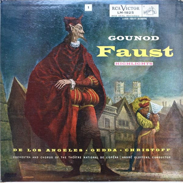 Charles Gounod, Victoria De Los Angeles, Nicolai Gedda, Boris Christoff, Orchestre National De L'Opéra De Paris, Choeur Du Théâtre National De Paris, André Cluytens – Faust (Highlights) vinyl cover