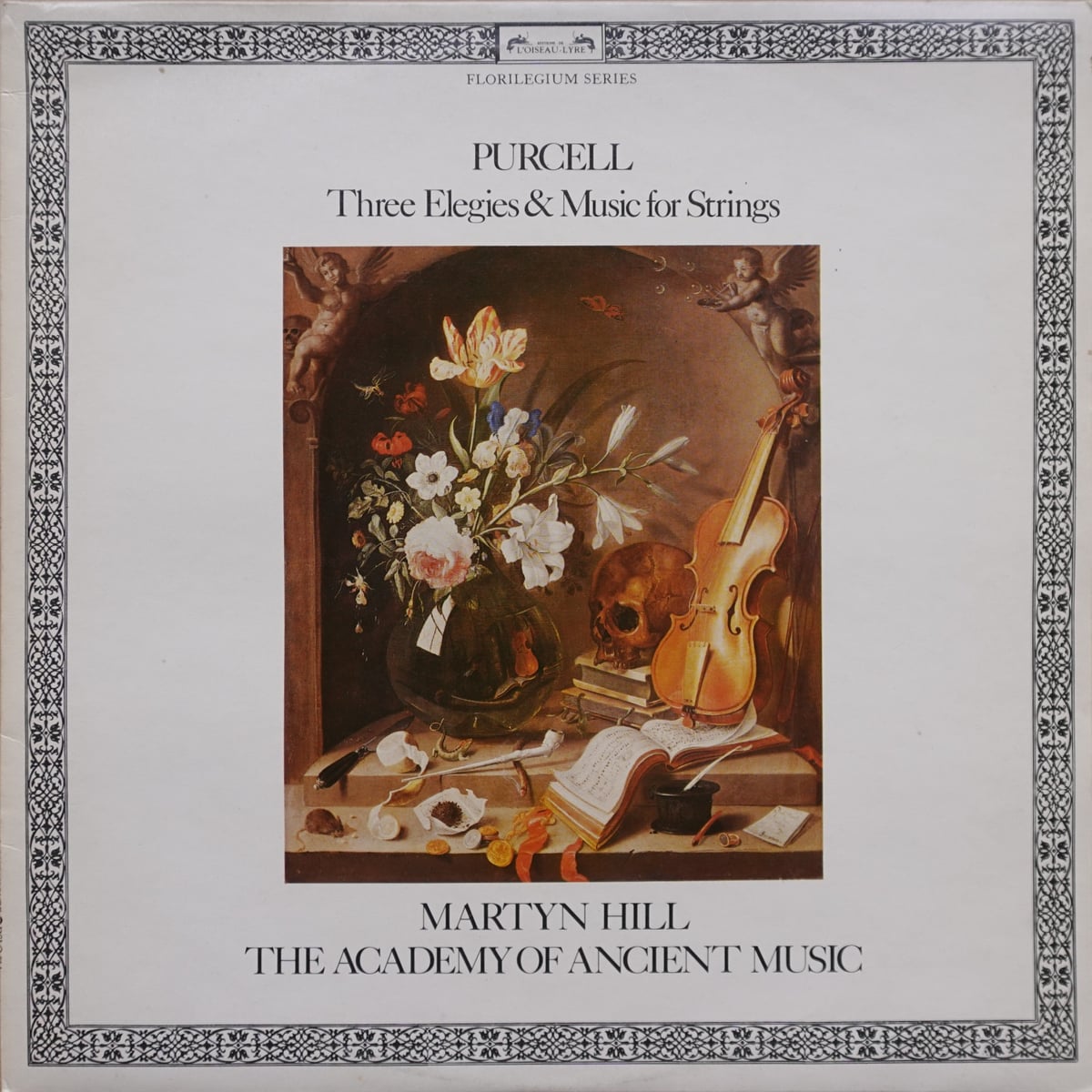 Henry Purcell, Martyn Hill, The Academy Of Ancient Music – Three Elegies & Music For Strings vinyl cover
