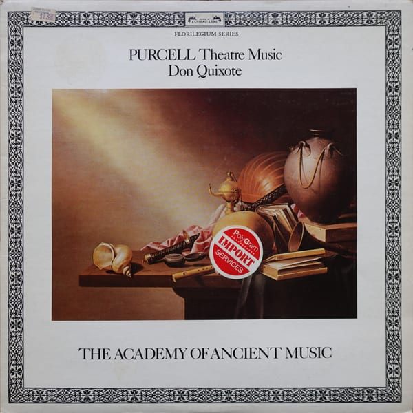 Henry Purcell, The Academy Of Ancient Music – Theatre Music Vol. III (Don Quixote) vinyl cover