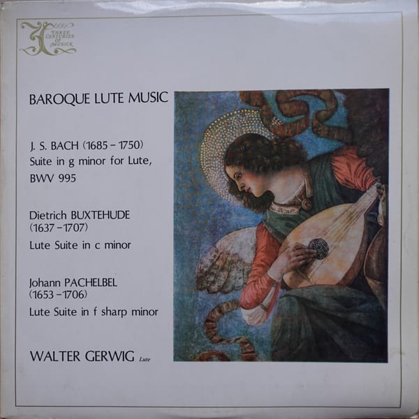 Walter Gerwig – Baroque Lute Music vinyl cover