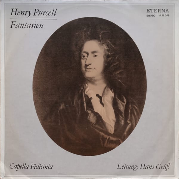 Henry Purcell, Capella Fidicinia, Hans Grüß – Fantasien vinyl cover