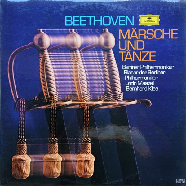 Ludwig van Beethoven, Berliner Philharmoniker, Blasorchester der Berliner Philharmoniker, Lorin Maazel, Bernhard Klee – Märsche Und Tänze vinyl cover