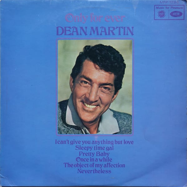 Dean Martin – Only For Ever vinyl cover