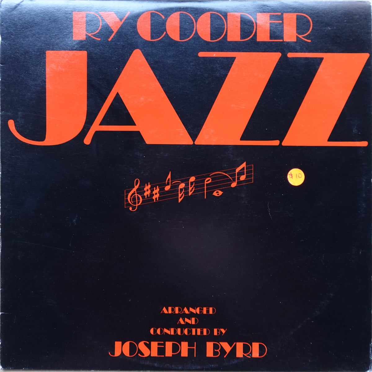 Ry Cooder – Jazz vinyl cover