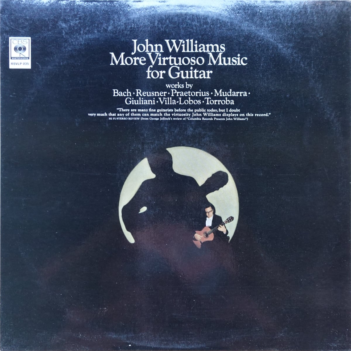 John Williams – More Virtuoso Music For Guitar vinyl cover