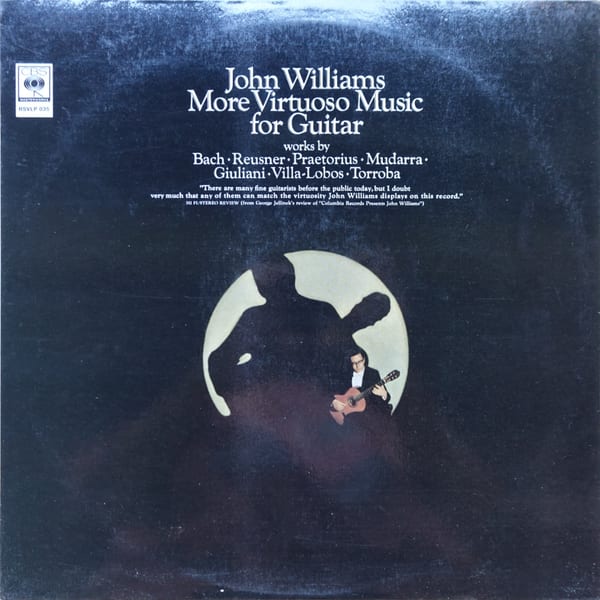 John Williams – More Virtuoso Music For Guitar vinyl cover