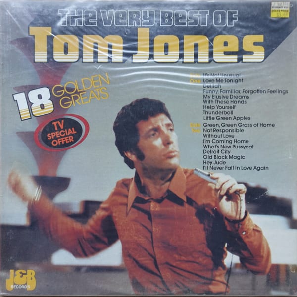 Tom Jones – The Very Best Of Tom Jones vinyl cover