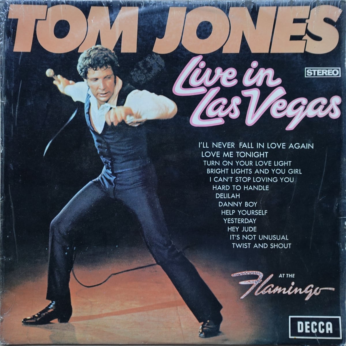 Tom Jones – Live In Las Vegas vinyl cover