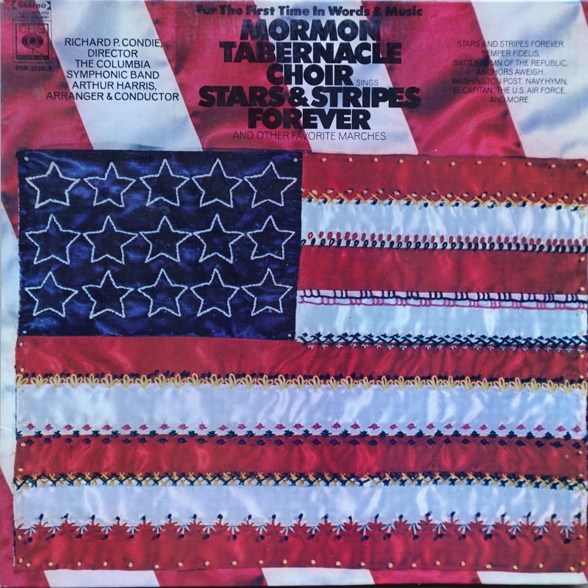 Mormon Tabernacle Choir, The Columbia Symphonic Band – Stars & Stripes Forever And Other Favorite Marches vinyl cover