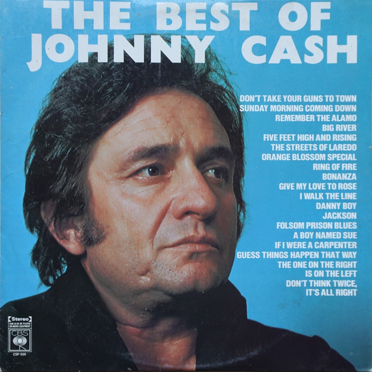Johnny Cash – The Best Of Johnny Cash vinyl cover