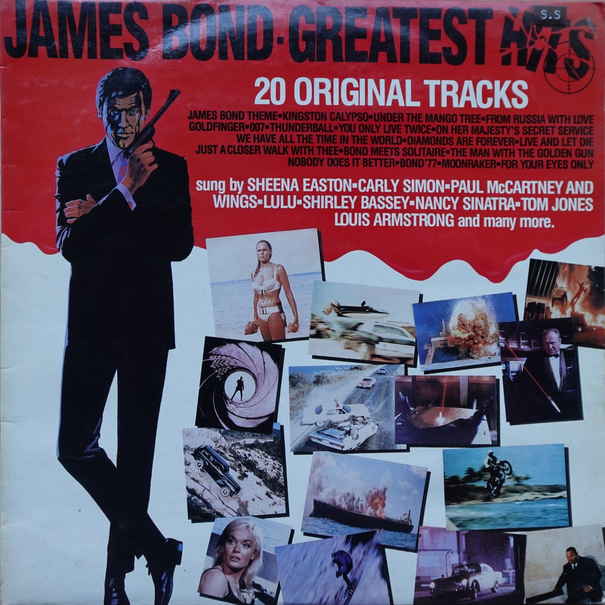 Various – James Bond Greatest Hits vinyl cover