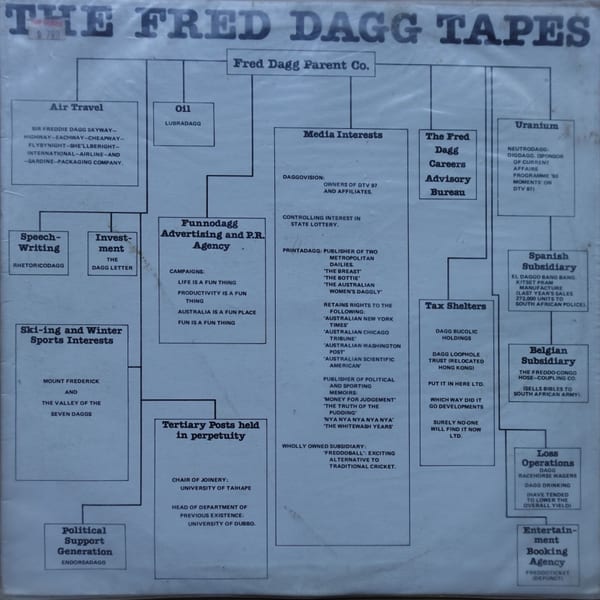 Fred Dagg – The Fred Dagg Tapes vinyl cover