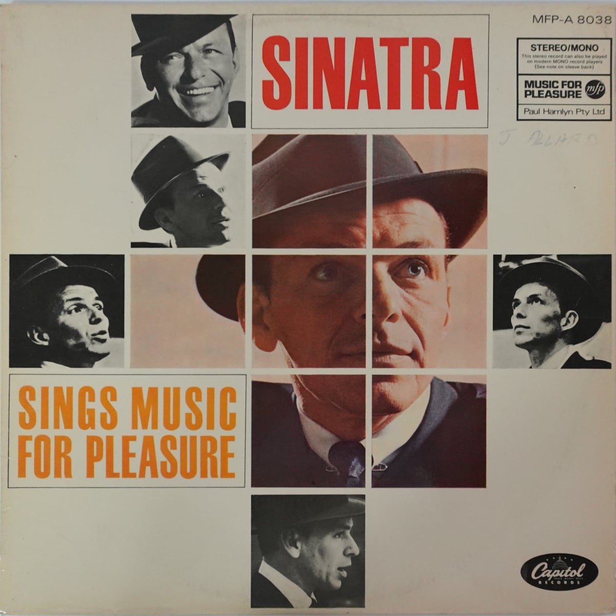 Frank Sinatra – Sinatra Sings Music For Pleasure vinyl cover