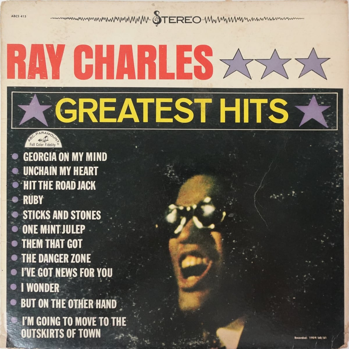 Ray Charles – Greatest Hits vinyl cover