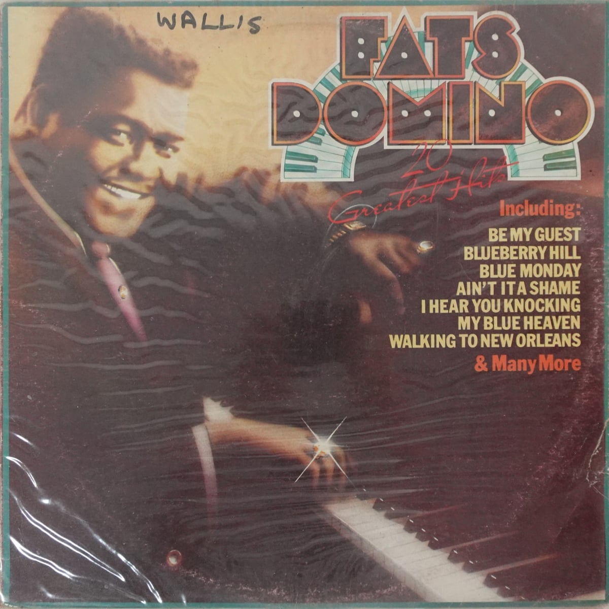 Fats Domino – 20 Greatest Hits vinyl cover