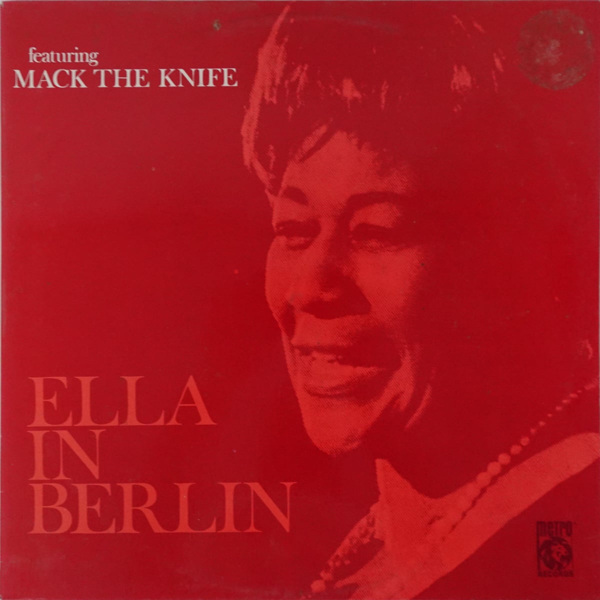 Ella Fitzgerald – Ella In Berlin featuring Mack The Knife vinyl cover