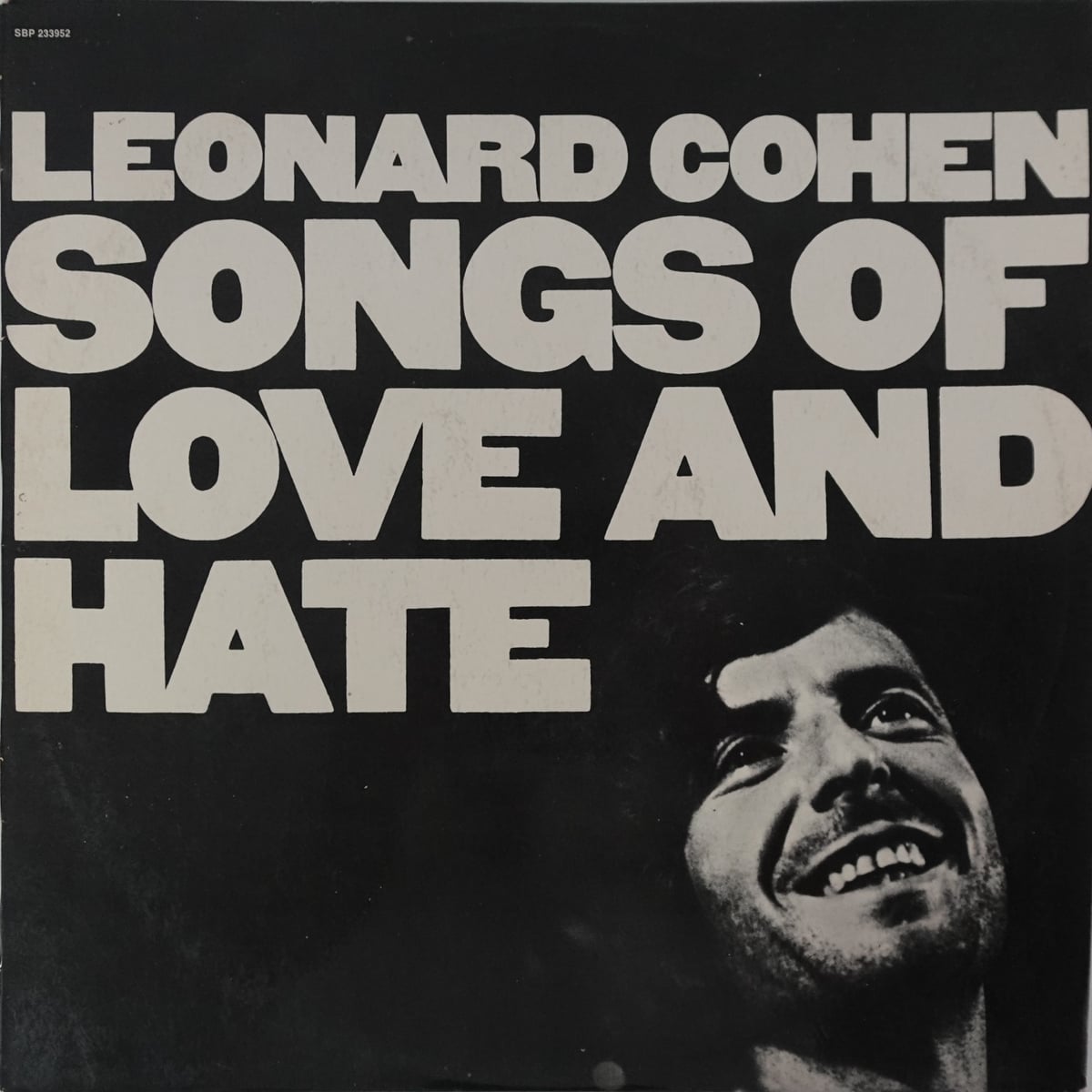 Leonard Cohen – Songs Of Love And Hate vinyl cover