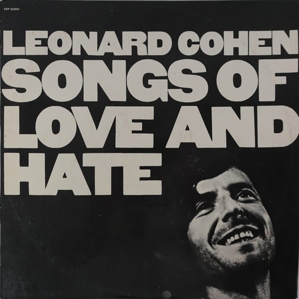Leonard Cohen – Songs Of Love And Hate vinyl cover